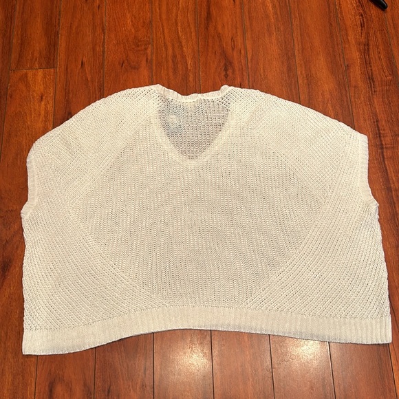 NWT Polo Ralph Lauren 100% Linen Relaxed Fit Open Knit Cropped Sleeveless Top - Picture 11 of 13